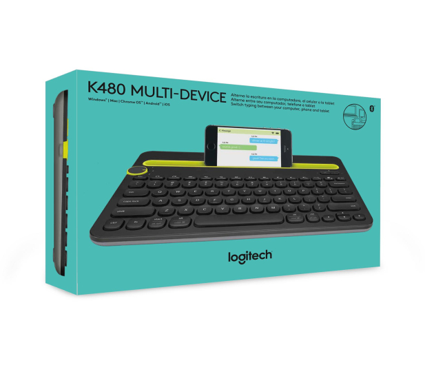 Logitech K480 czarno-żółta - 292544 - zdjęcie 9